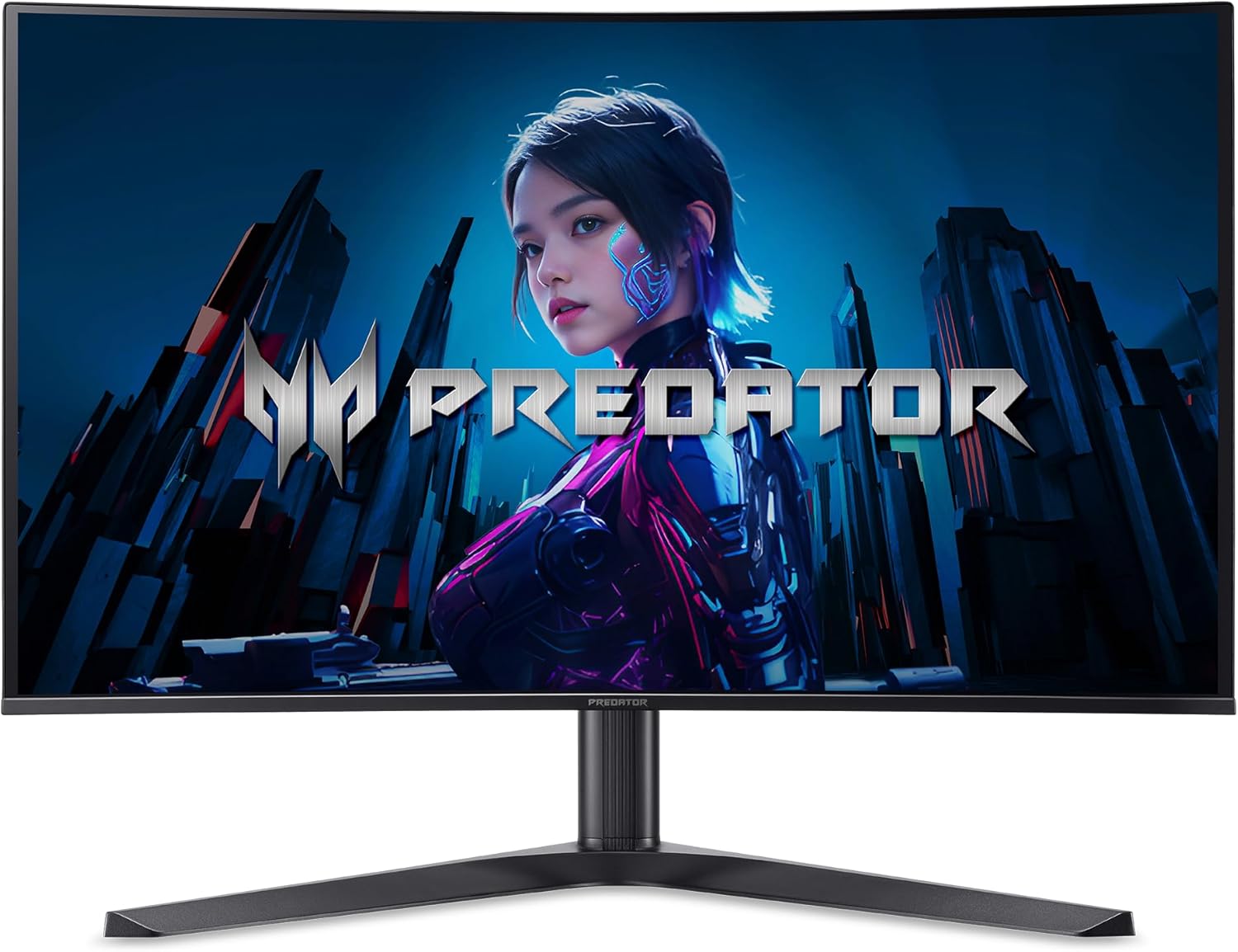 Acer Predator X32 | 31.5" UHD 3840 x 2160 Quantum Dot OLED 1700R Curved Gaming Monitor | AMD FreeSync Premium | 240Hz | 0.03ms | 1000nits @ HDR 3% | DCI-P3 99% | USB Type-C, 2 x DP 1.4 & 2 x HDMI 2.1