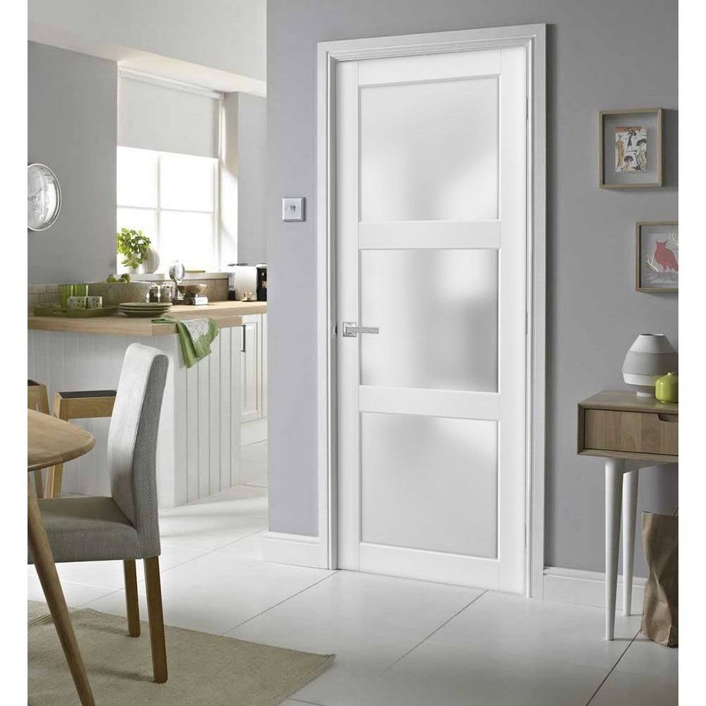 SARTODOORS Sliding Closet Bypass Doors 48 x 80 with Hardware | Quadro 4111 White Ash | Sturdy Top Mount Rails Moldings Trims Har