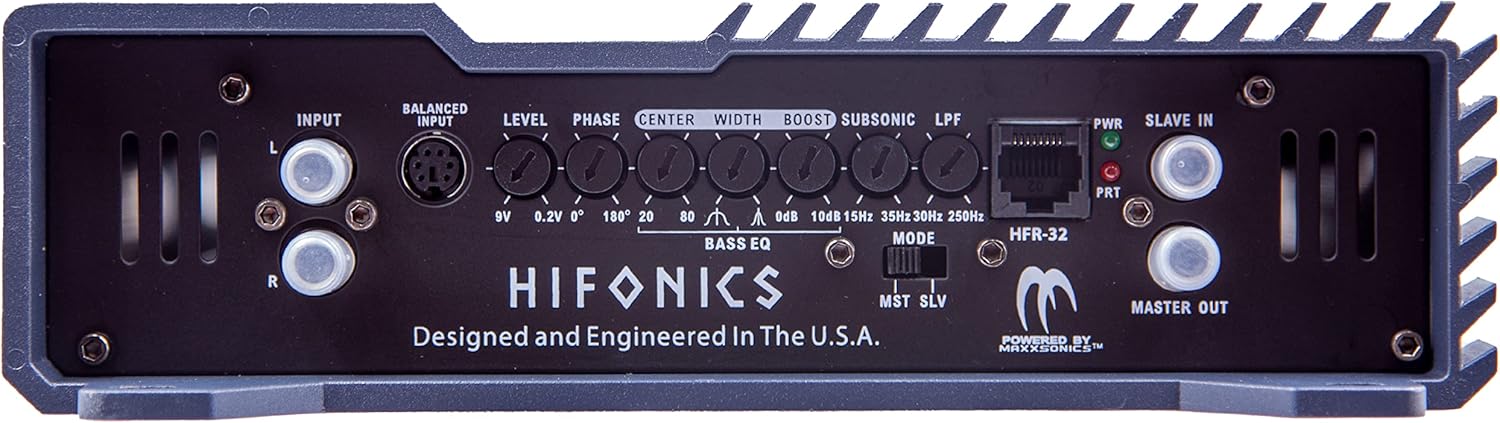 Hifonics BXX6000.1D 6000 Watt RMS 1-Channel Monoblock D Class Amplifier Brutus Car Audio, Silver