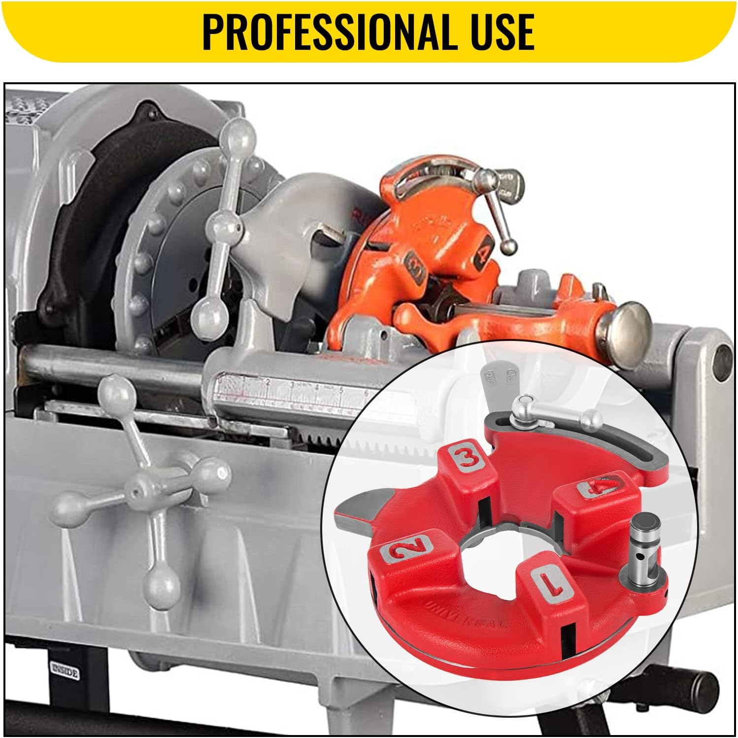 Mophorn 811A Universal Self Open Dies Head Fit for Ridgid 1/8-2inch 97075 NPT 300 535 Pipe Threader Self Quick Open Right-Handed 300C 500 Carriage Cutter