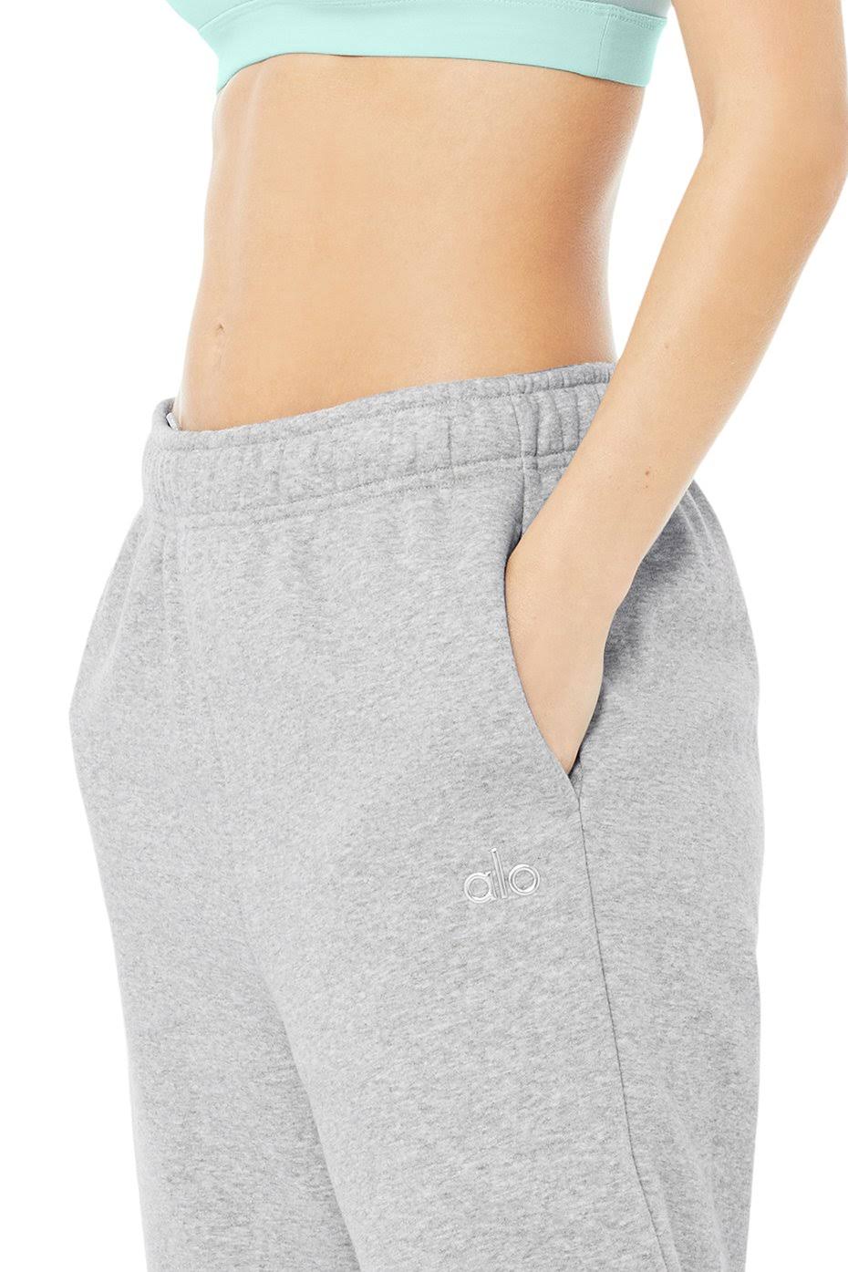 Accolade Sweatpant in Dove Grey Heather, Size: Small | Alo Yoga