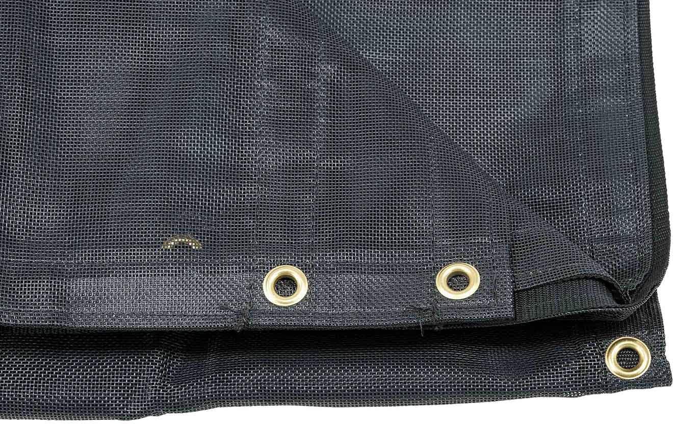 Mytee Products 7' x 20' Dump Truck Vinyl Coated Mesh Tarps Cover with 5 Inch 18oz Double Pocket