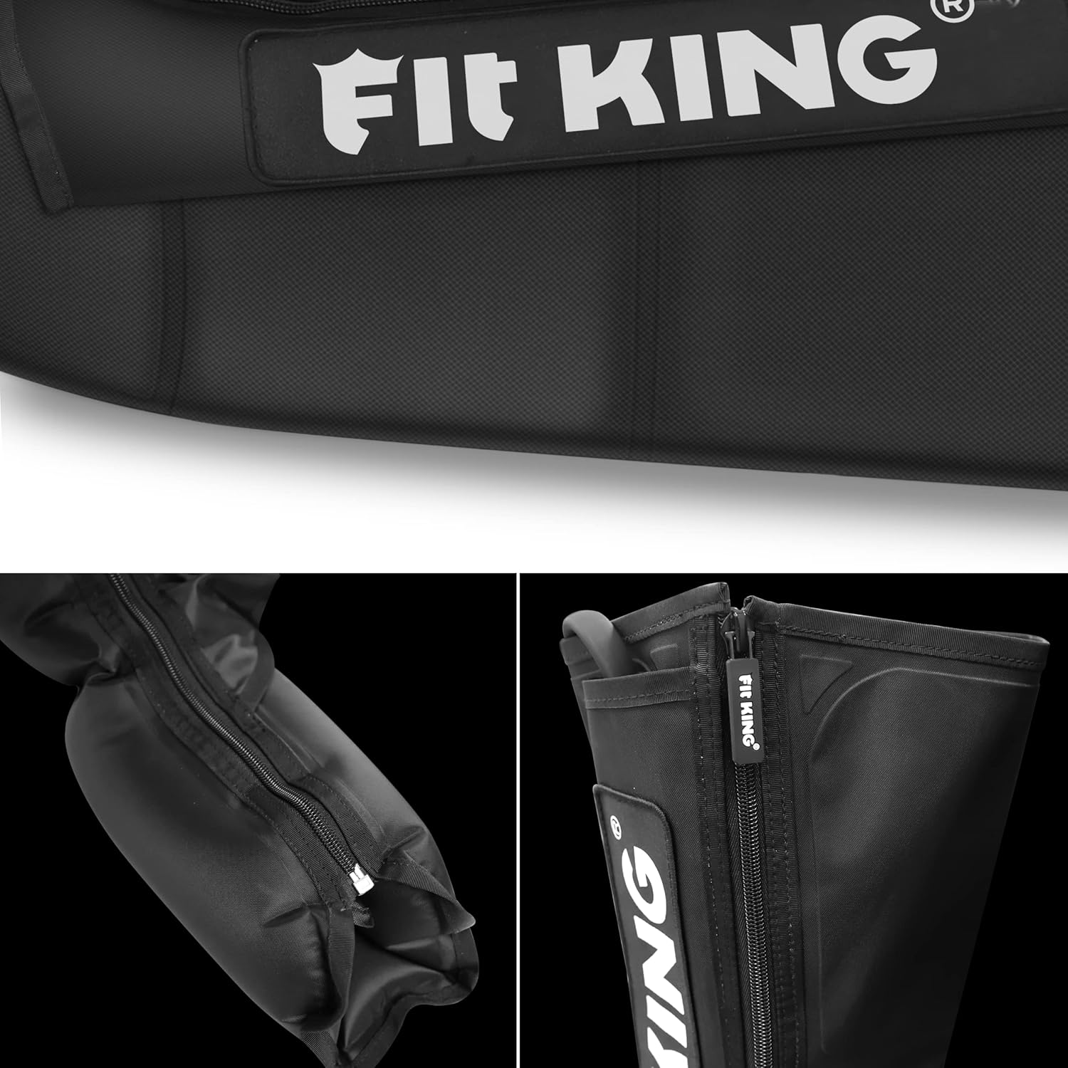 FIT KING Leg Compression Boots Massager for Foot and Calf Recovery, Help for Blood Circulation, Muscle Relaxation, Relief Soreness and Pain, FSA or HSA Eligible (Foot+Calf)
