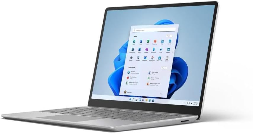 MICROSOFT Surface Laptop GO 2, 12.4" PIXELSENSE Touchscreen, 11TH GEN Intel: i5, 8GB RAM, 128GB SSD W10H-S Platinum (Renewed Premium),Silver