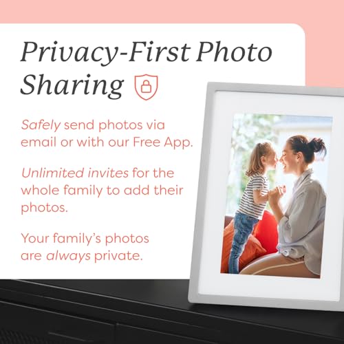 Skylight Digital Picture Frame – WiFi Digital Photo Frame Customer Support, Easy Setup, The Perfect Personalized Gift for Parents and Grandparents - 10 Inch Black