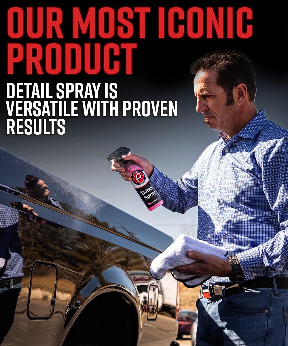 Adam's Detail Spray 5 Gallon - Quick Waterless Detailer Spray for Car Detailing | Polisher Clay Bar & Car Wax Boosting Tech | Add Shine Gloss Depth Paint | Car Wash Kit & Dust Remover