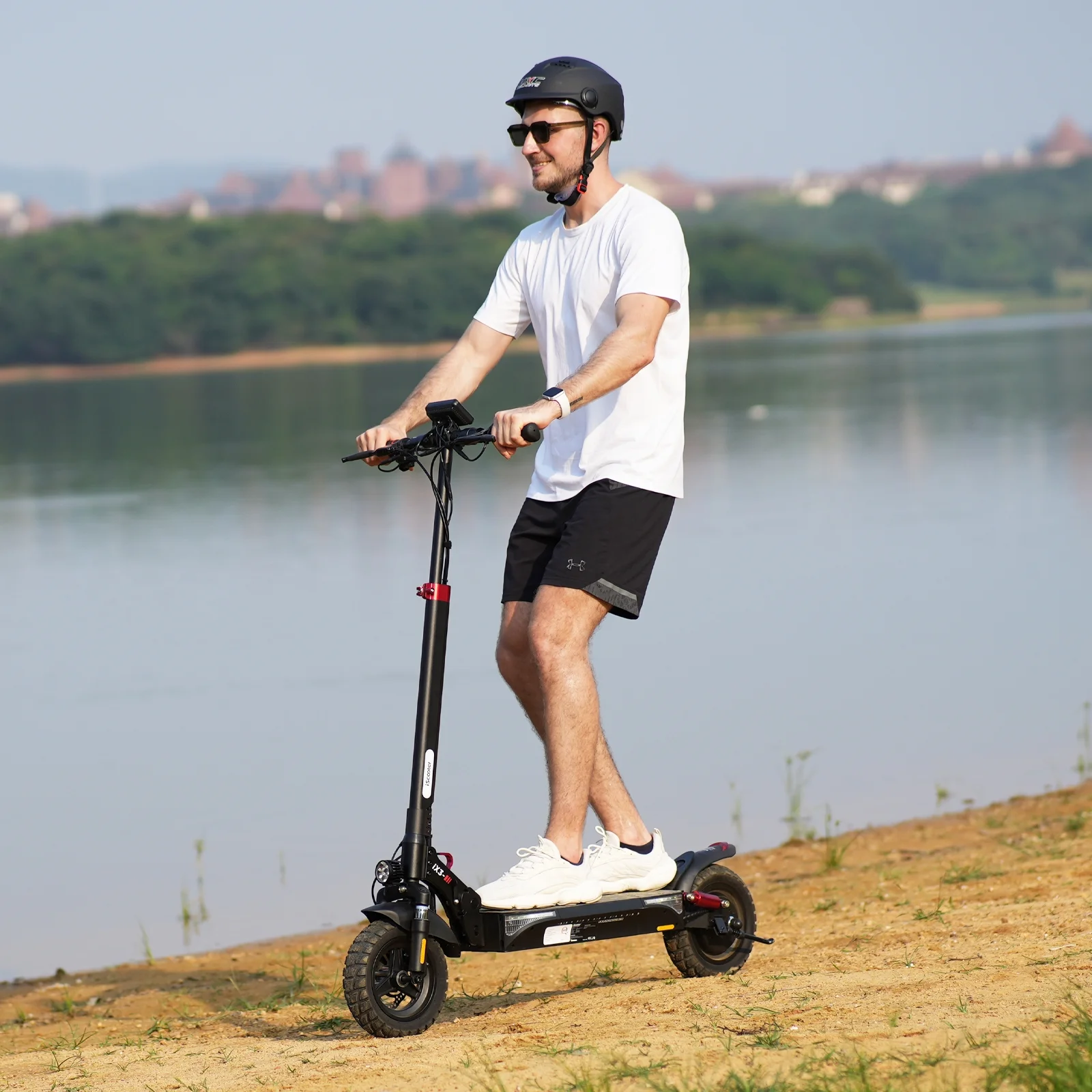iScooter iX3 800W Electric Scooter, Up to 25 MPH,25Miles Range, Dual Brake, Folding Scooter for Adults, Off Road Electric Scooter