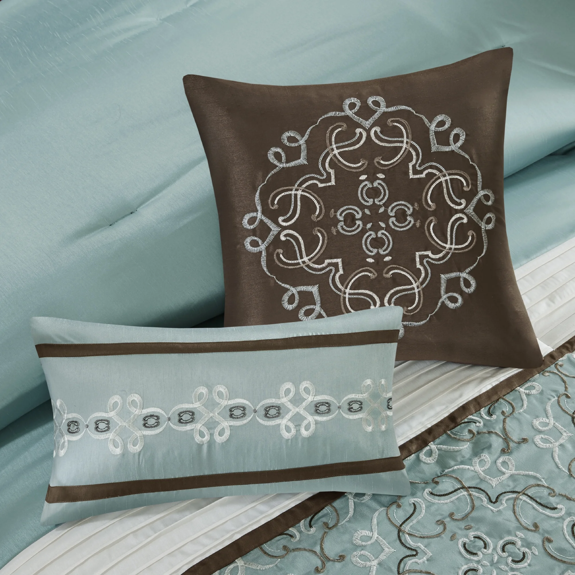 Home Essence Seafoam 24 Piece Room in a Bag, Cal King