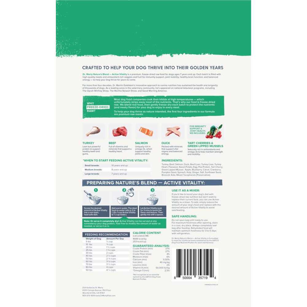 Dr. Marty Nature's Blend Essential Wellness Freeze-Dried Dog Food - Pet Supplies online store
