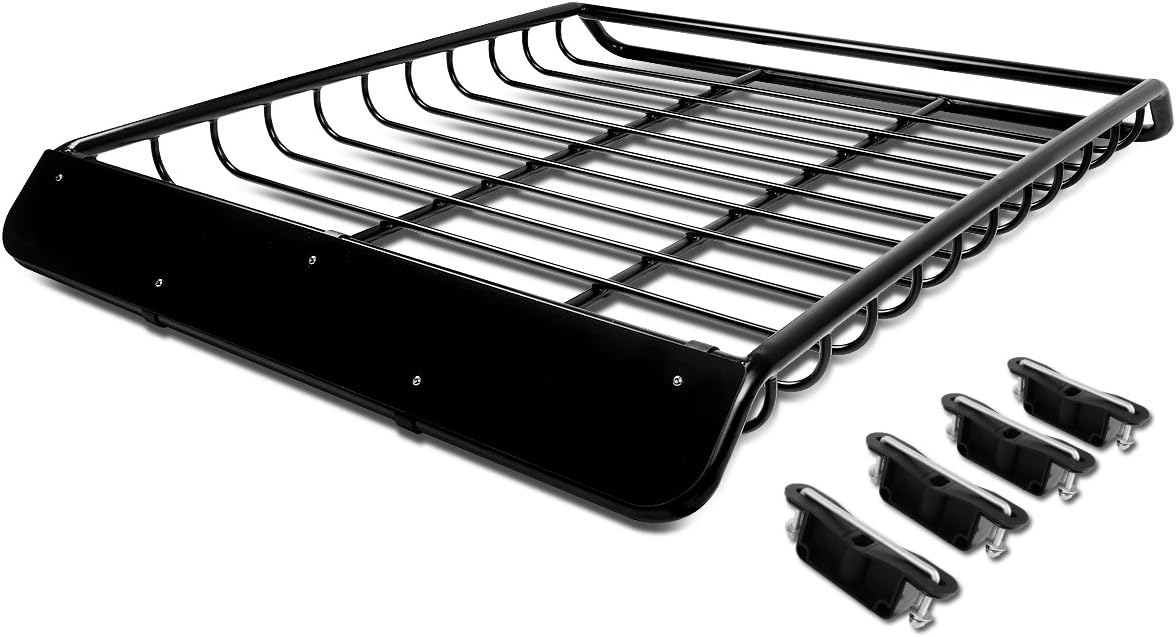 51 inches x 40 inches Mild Steel Roof Rack Top Cargo Carrier Basket