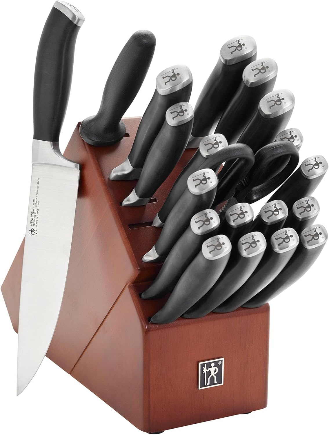 HENCKELS Elan Knife Block Set, 21, Brown
