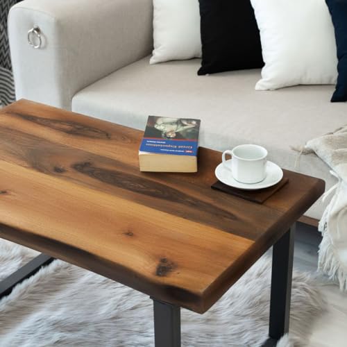 Live Edge Walnut Wooden Table, Kitchen Dining Table, Live Edge Desk, Wooden Desk, Writing Desk, Rustic Wood Table, Wood Counter, Decoration (30" x 60" (77 cm x 153 cm))