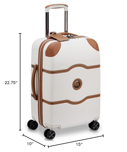 DELSEY PARIS Chatelet Air 2.0 Hardside Luggage with Spinner Wheels, Angora, Checked-Large 28 Inch