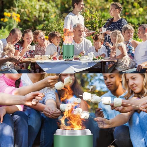 HGD 20 inch Smokeless Firepit Outdoor, Stainless Steel Fire Pit, Smokeless Fire Pit for Outside with Carry Bag for Camping Backyard Patio Garden Picnic