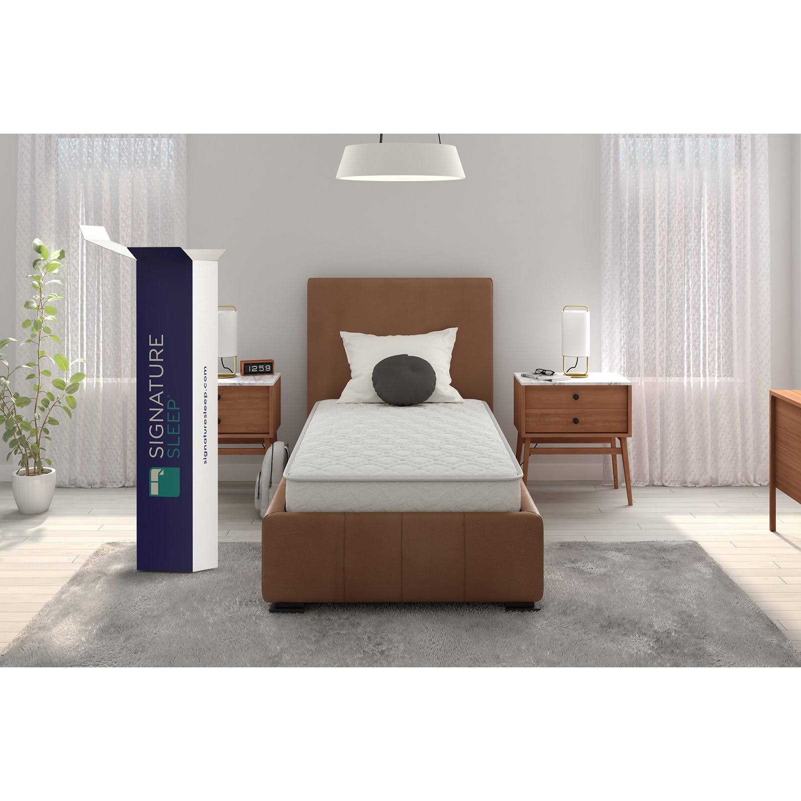 Signature Sleep Gold Triumph 8 inch Independently Encased Coil Mattress, Size: Twin, White