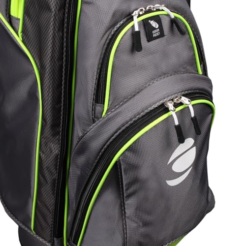 Orlimar CRX 14.6 Golf Cart Bag, 14-Way Divider Top, 6 Zippered Pockets Including Insulated Cooler Pocket