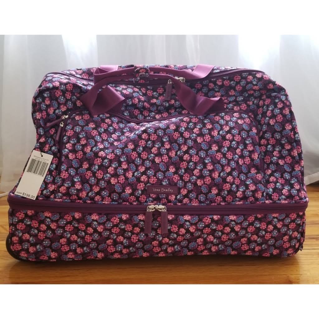 Vera Bradley Wheeled Carry on in Berry Burst