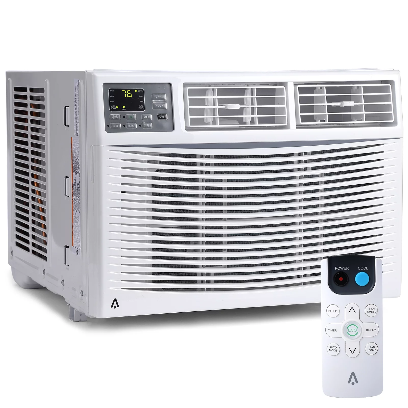 Window-Mounted Room Air Conditioner, 8,000 BTU, Cools 350 Sq.ft, Quiet Operation, Window AC Unit with Remote/App Control and Dehumidification Function