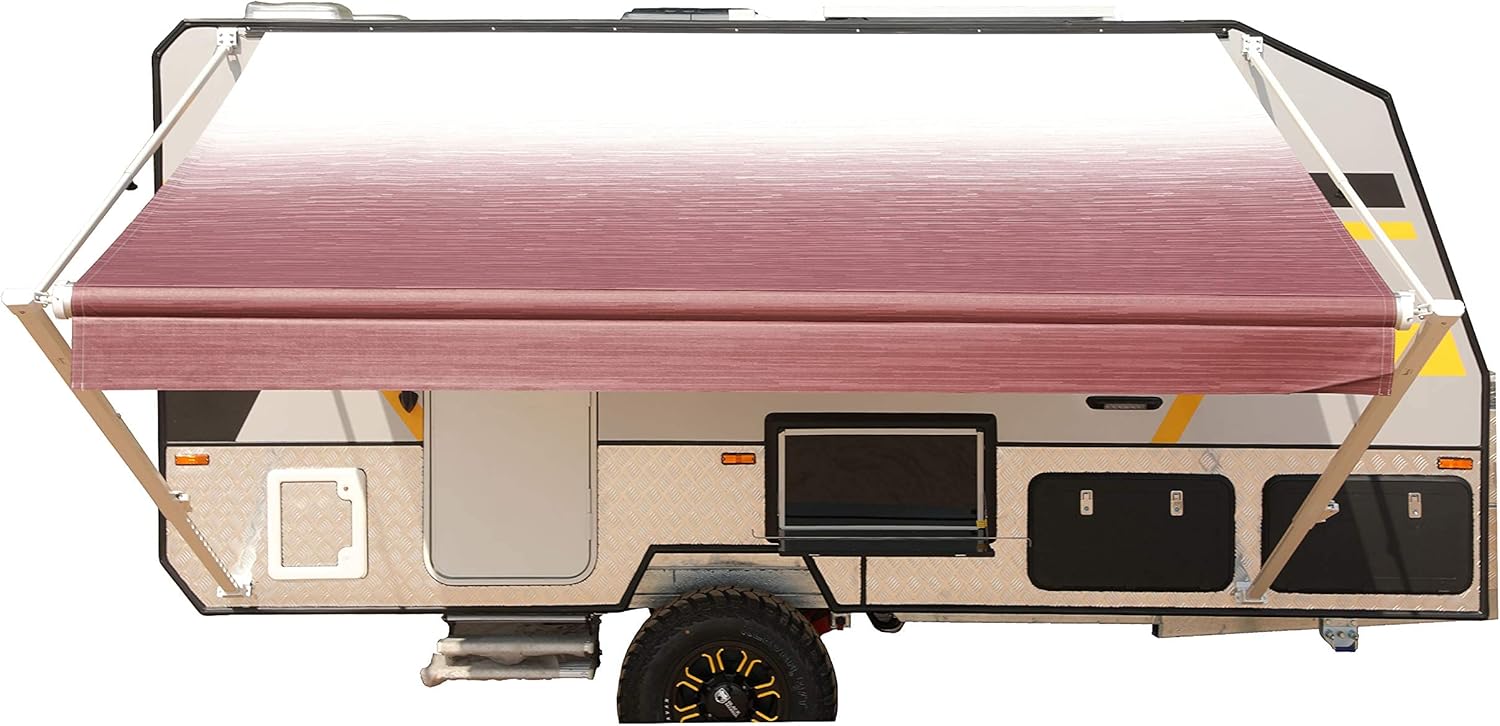 ALEKO RVAW13X8BLK11 Manual 13x8 Retractable RV Trailer Awning for Home or Camper - 13 x 8 Ft - Black Fade