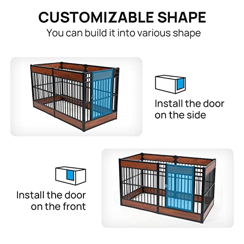 Dog Playpen, 31.5" Height Dog Pen Indoor, Heavy Duty, Safe and Sturdy, Furniture Style Puppy Pen