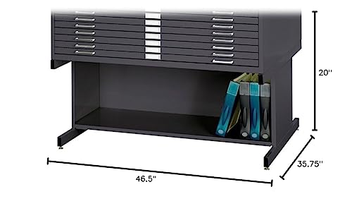 Safco Products 4997WHR Flat File Closed Base for 5-Drawer 4996WHR Flat File, Sold Separately, White