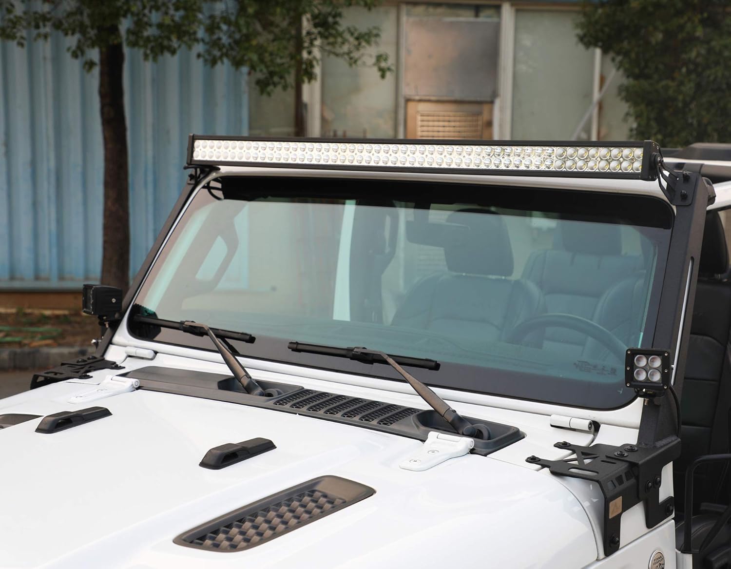 A-Pillar LED Lights Bar Mounting Brackets for 2018-2020 Jeep Wrangler JL/JLU with 2 LED Lights, Jeep Wrangler Light Bar Bracket Accessories