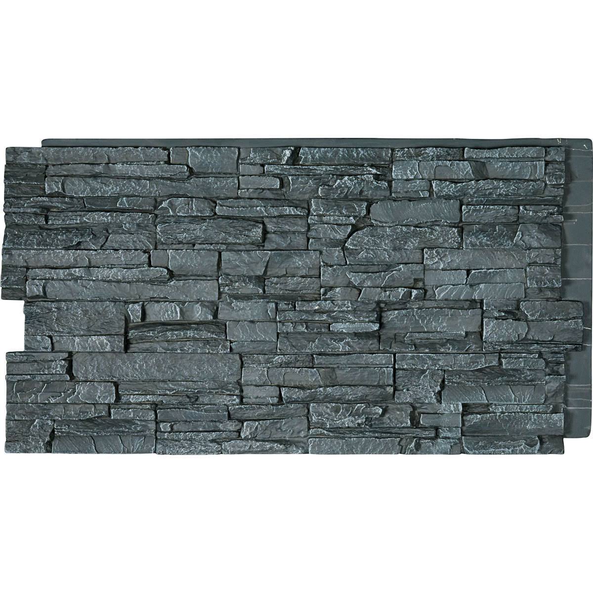 Canyon Ridge Stacked Stone, Stonewall Faux Stone Siding Panel - Sandstone