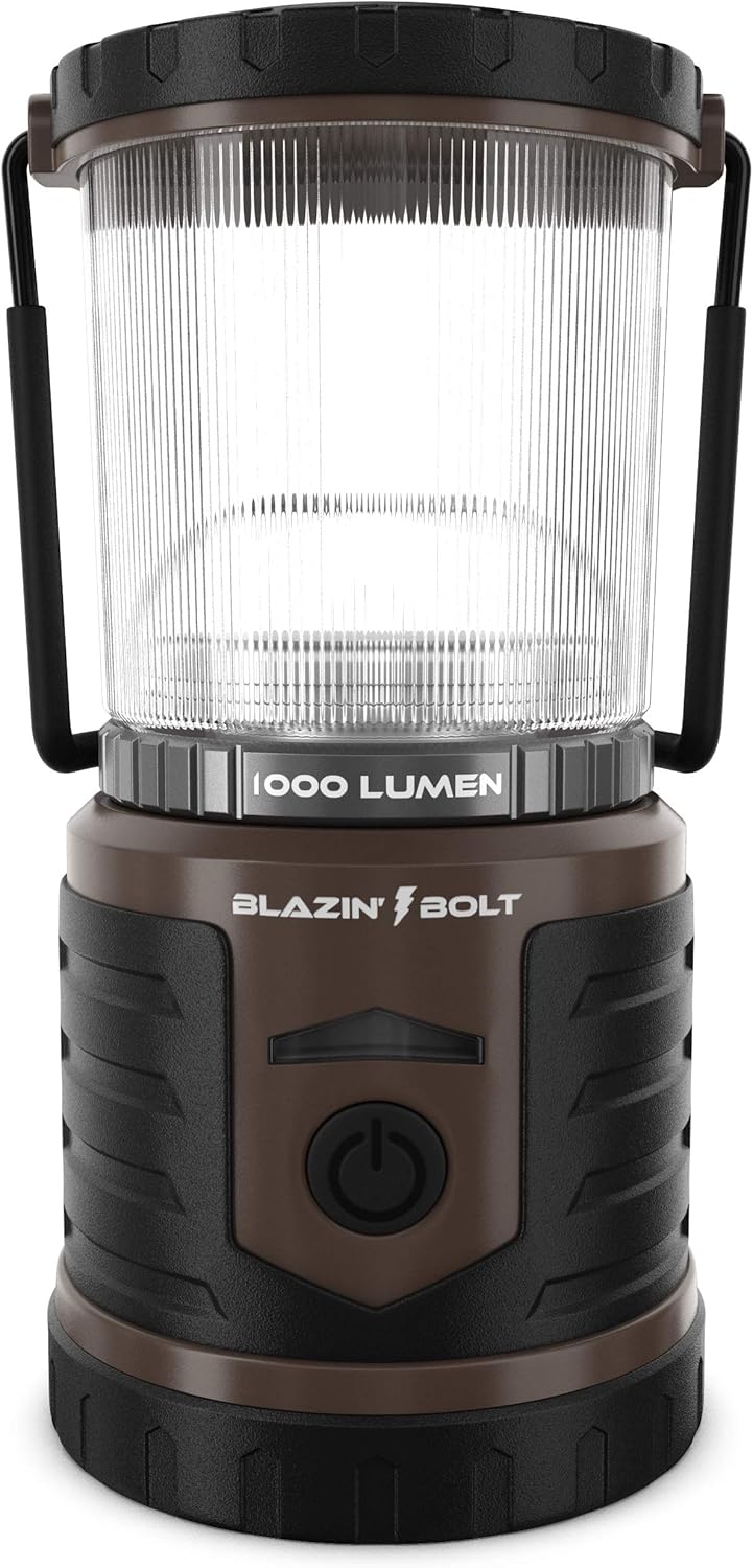 Brightest LED Rechargeable Lantern | Hurricane, Camping, Storm | Power Bank Light | 400 Hour Runtime (400 Lumen, Orange)
