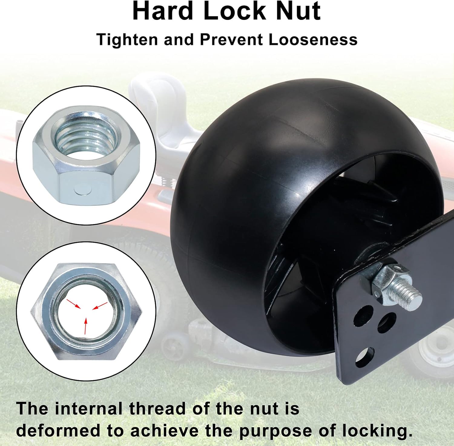 KOOTANS 42" Deck Gauge Wheel Bracket Kit for Husqvarna AYP Poulan Ariens Craftsman 532181040 525509501 YTH22V42 YTH2042 YTH18542 GWN42B Lawn Mowers and Tractors Pack of 2