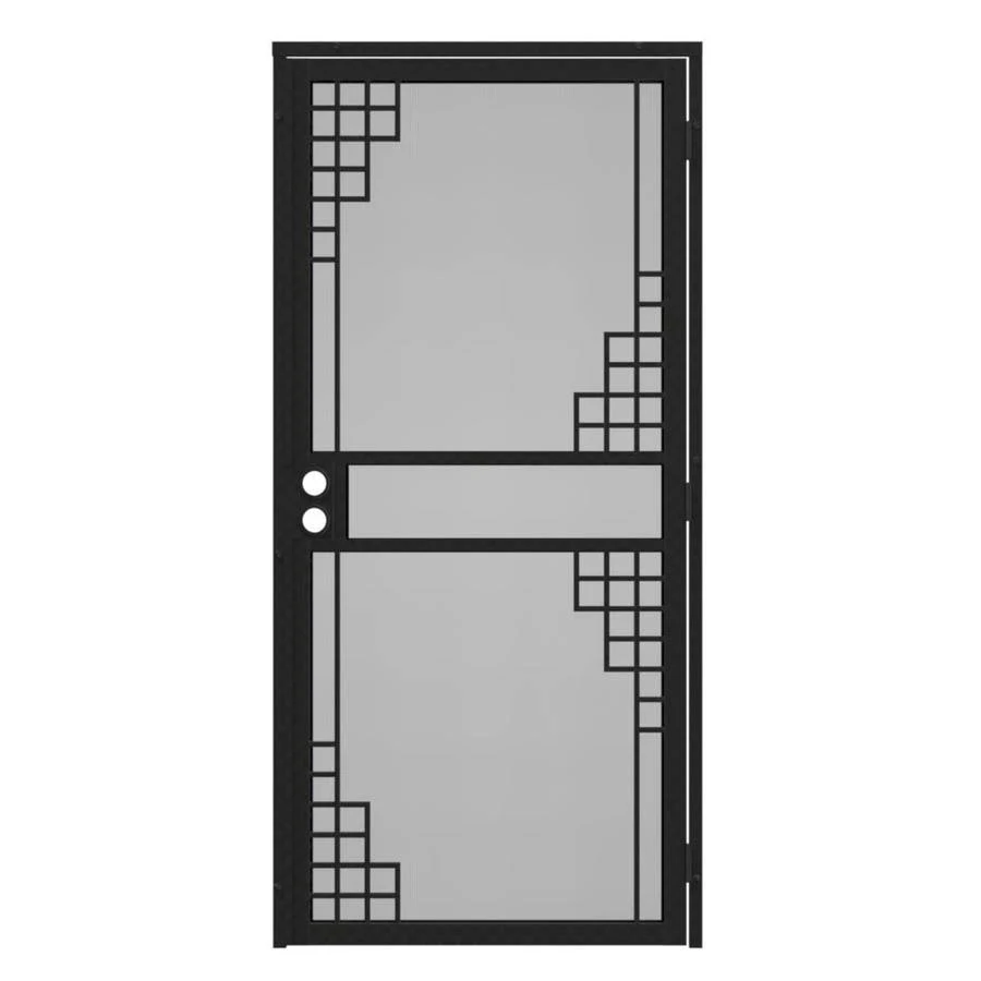 Gatehouse Monterey 32-in x 81-in Silverado Steel Surface Mount Security Door Stainless Steel | 91905631
