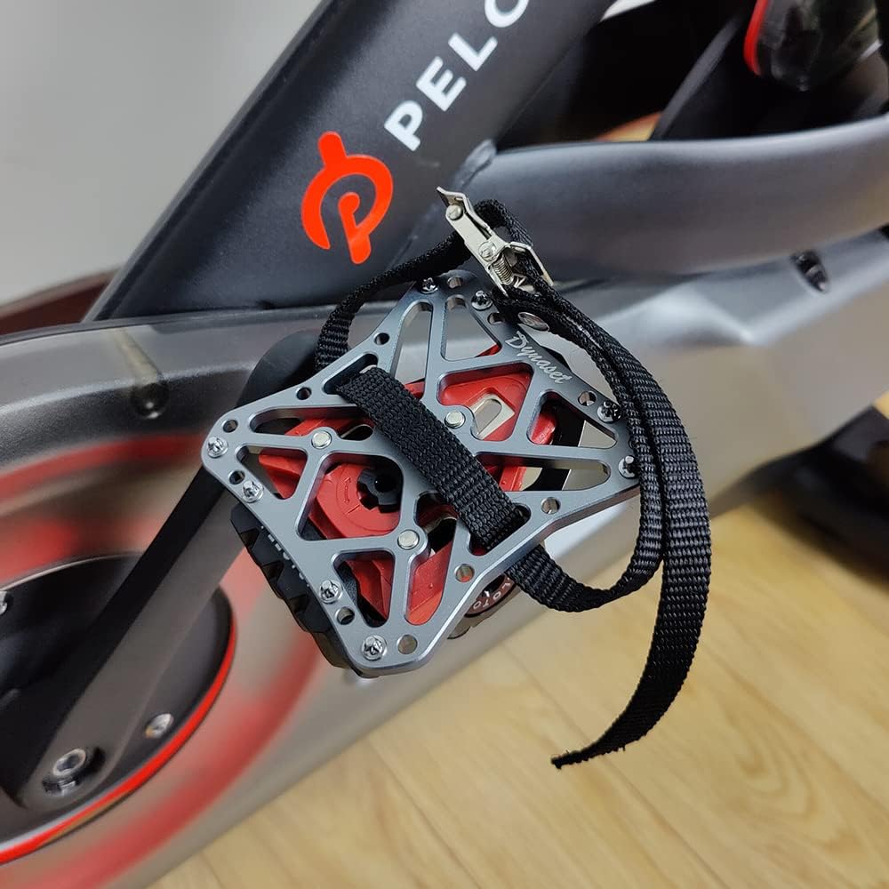 Dynaset Toe Clips Straps Cage for Peloton Bike Pedals,Peloton Pedals Adapter for Regular Shoes,Convert Look Delta Pedals to Dual Function Pedals - Ride with Sneakers.
