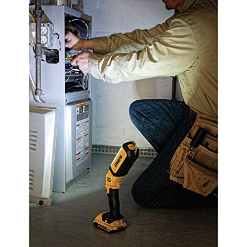 DEWALT 20V MAX LED Work Light, Rechargeable Flashlight, Pivoting Head, Bare Tool Only (DCL050)
