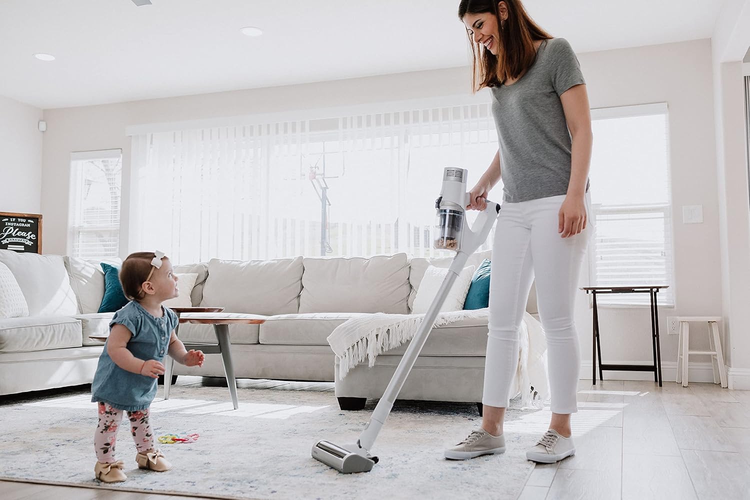 RAYCOP Omni Power UV+ | Cordless Stick Vacuum | Sanitizing UV Light | Kills Viruses and Bacteria | White