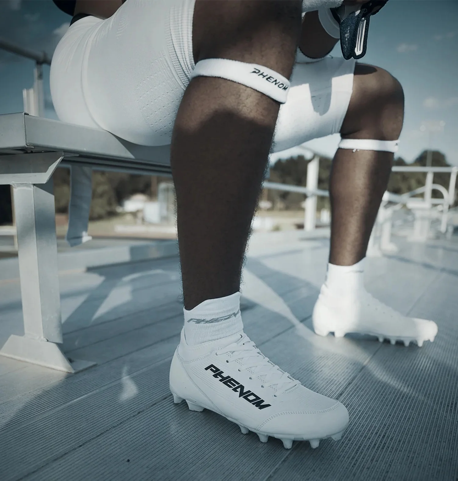 Velocity 3.0: Football Cleats - White - Curated Treasures Market