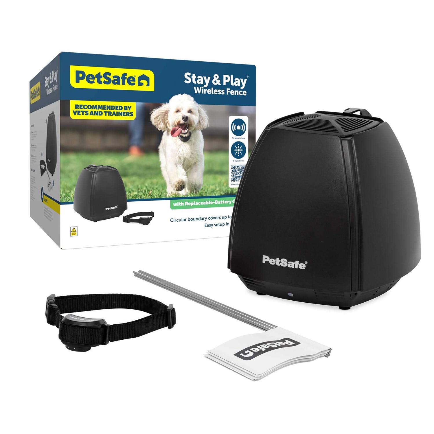 PetSafe Stay and Play Wireless Fence with Replaceable Battery Collar - Pet Supplies online store