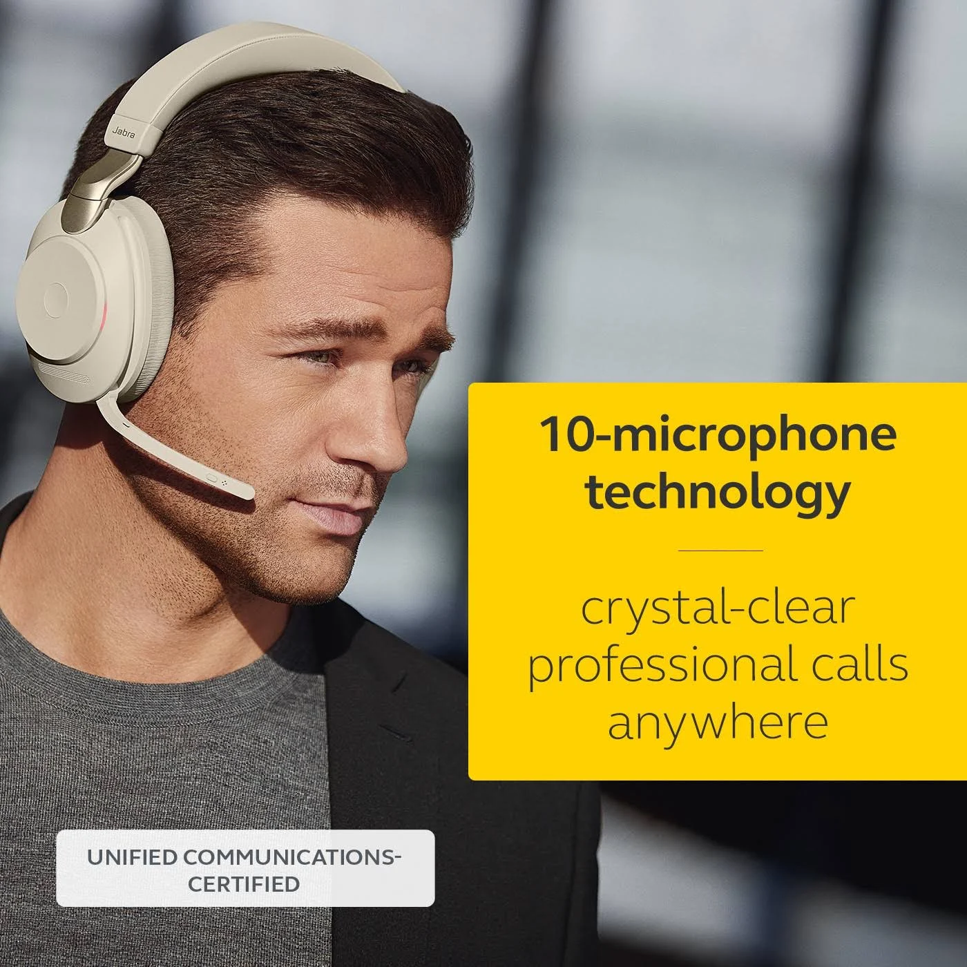 Jabra Evolve2 85 Headset - UC Stereo - Beige