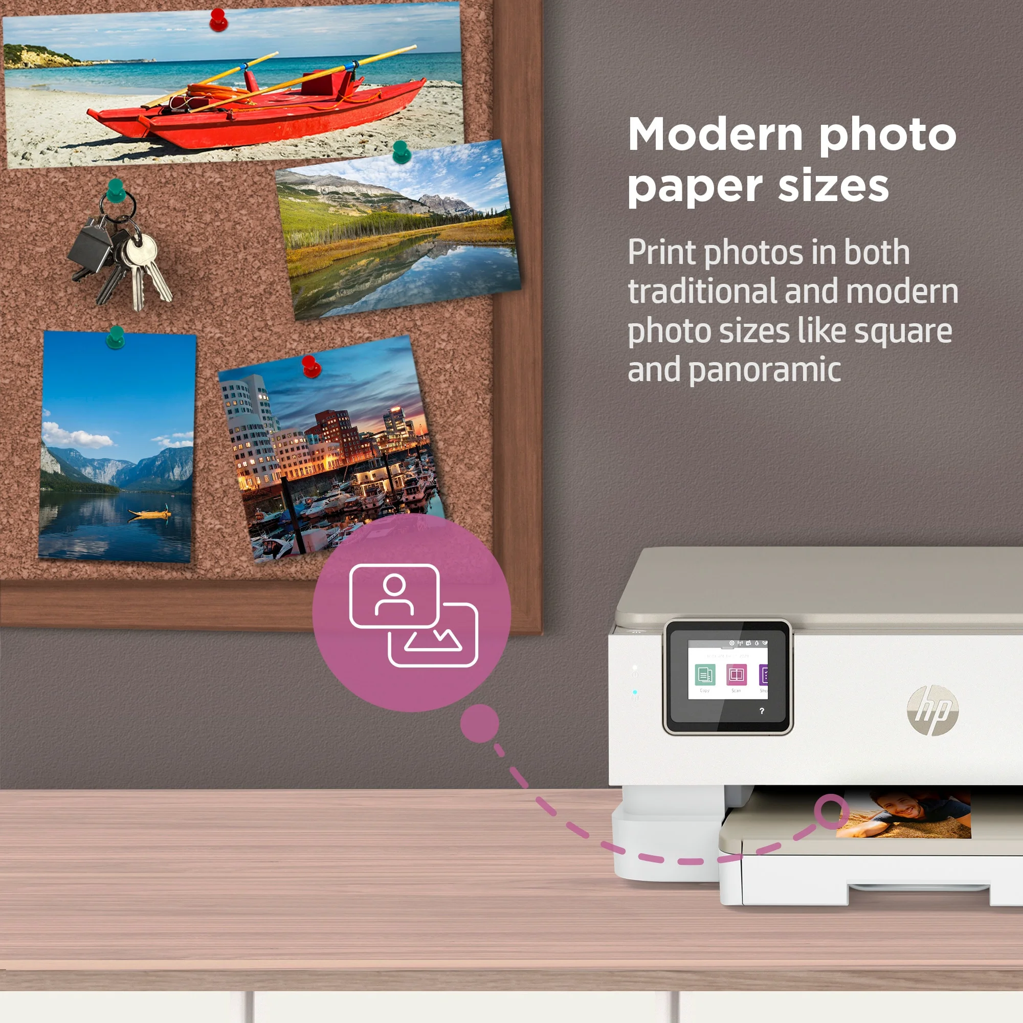 HP ENVY Inspire 7255e All-in-One Inkjet Printer, Color Mobile Print, Copy, Scan