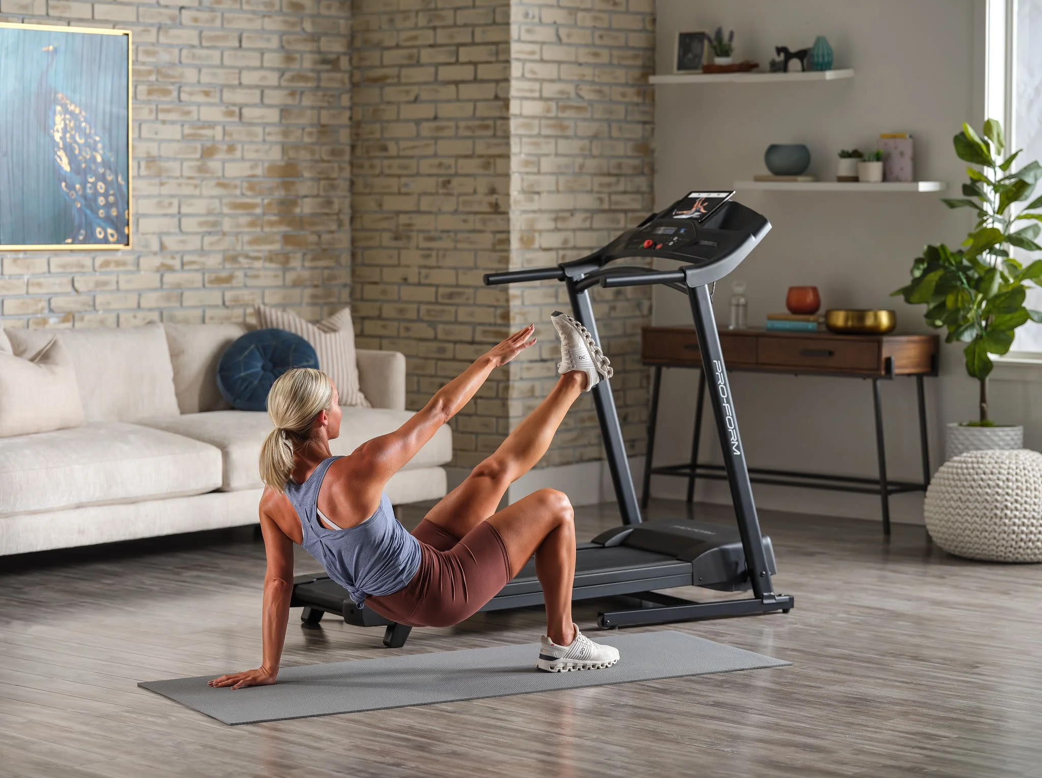 ProForm Cadence 4.0; Treadmill for Walking and Running with 5” Display and SpaceSaver Design