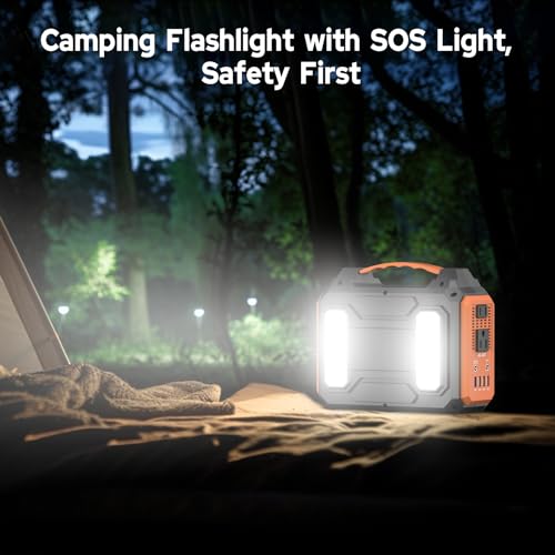 ZeroKor Portable Power Station,Outdoor Solar Generator with DC AC Outlet for Home Use Camping RV Travel