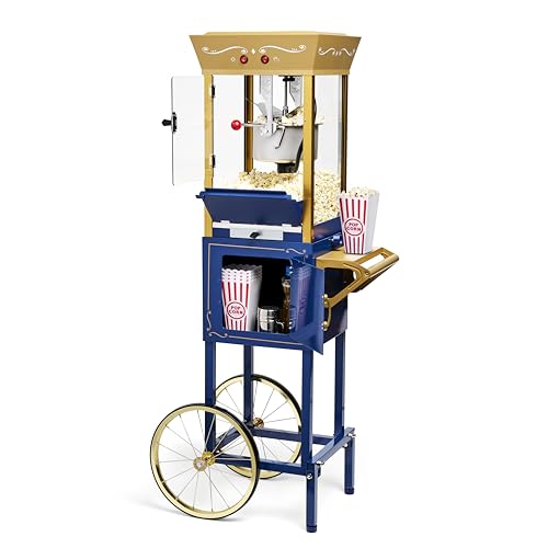Nostalgia Popcorn Maker Machine - Professional Cart Kettle.