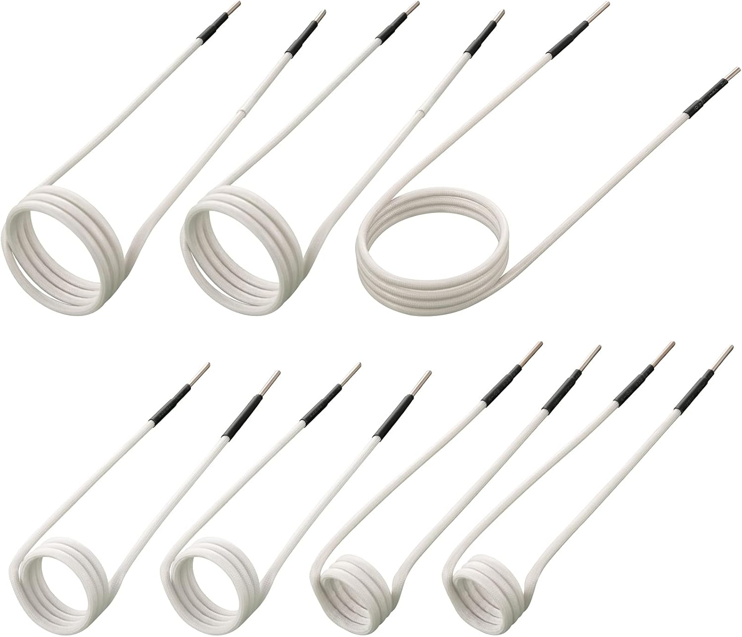 VEVOR Induction Heater Coil Kit 7PCS Most Used Induction Heater Coils with Varying Lengths, Heat Resistant Induction Heater Tool with Flexibility and Long Lifespan For Removing Rusty Bolts and Nuts Pack of 2