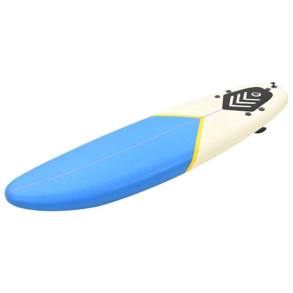 vidaXL Surfboard 66.9x22 Blue and Cream