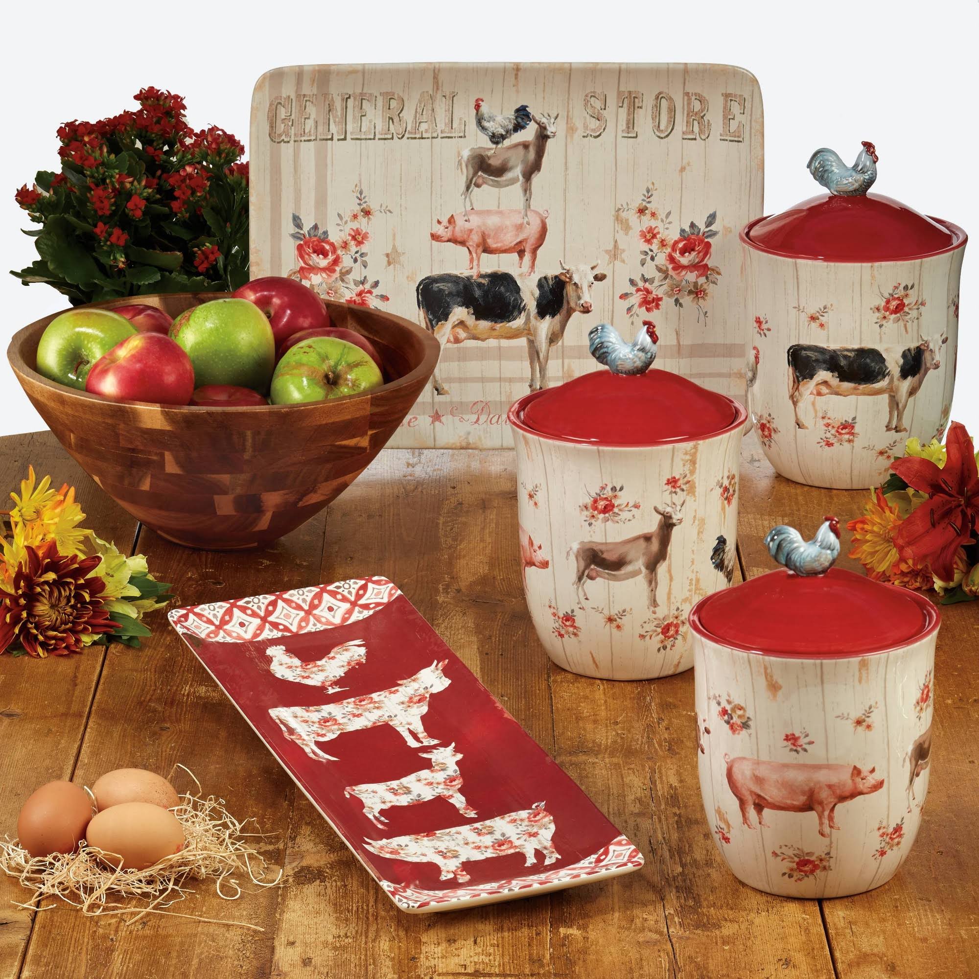 Certified International Farmhouse Canister Set of 3