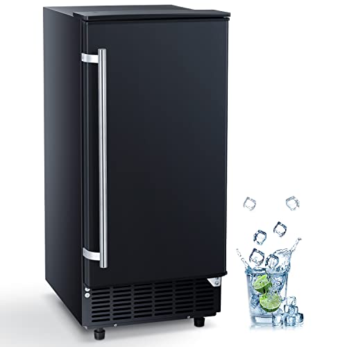 ZAFRO Commercial Ice Maker Machine,Under Counter Ice Machine,80lbs/24H with 25lbs Bin