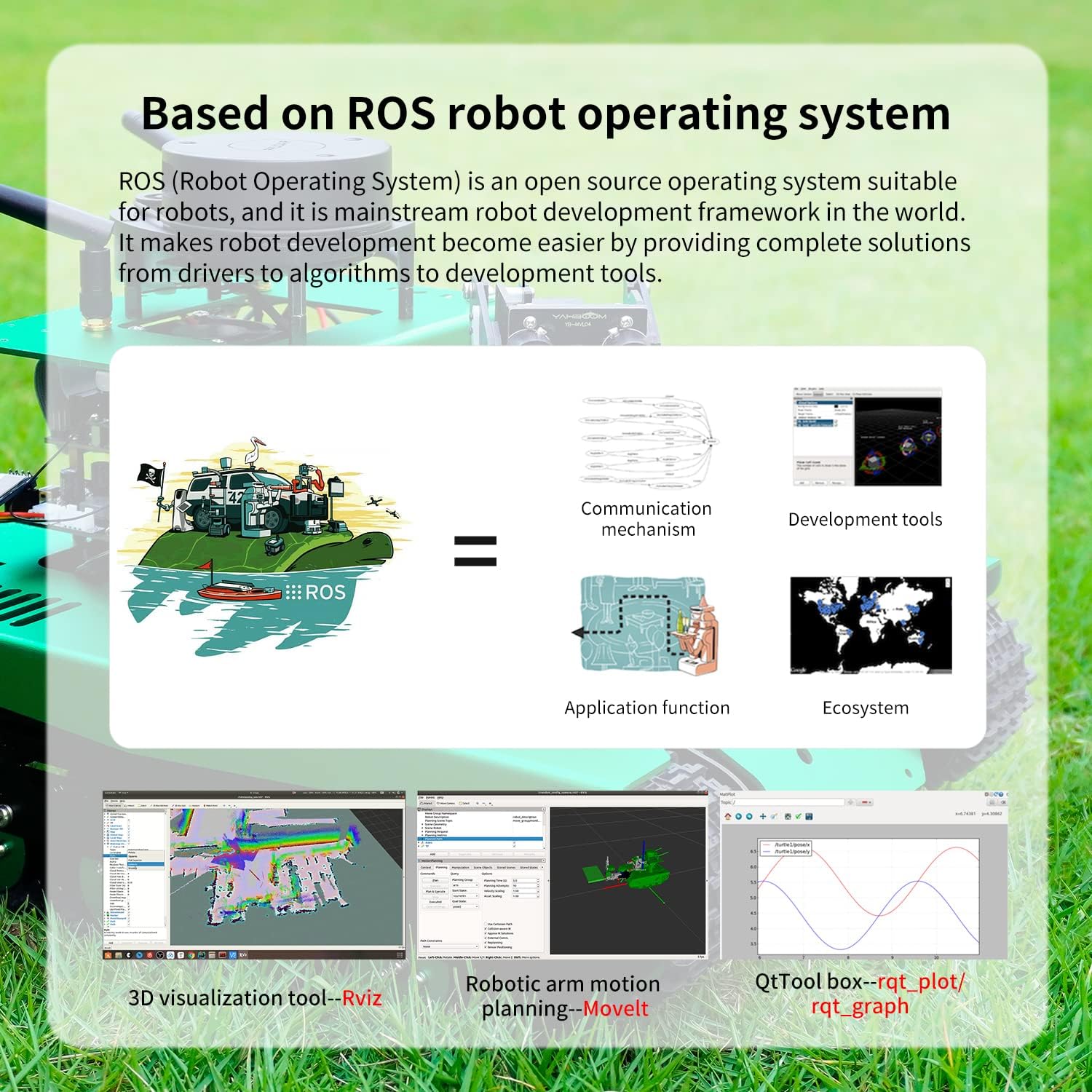 ROS Robotic Kit Robot Arm for Jetson Nano 4B 8GB Transbot Yahboom Maker (Nano Ver.III)（Jetson Nano NOT Include）