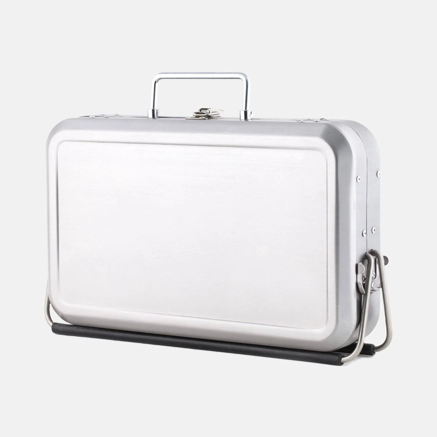 Kikkerland Bq01 Portable BBQ Suitcase Silver