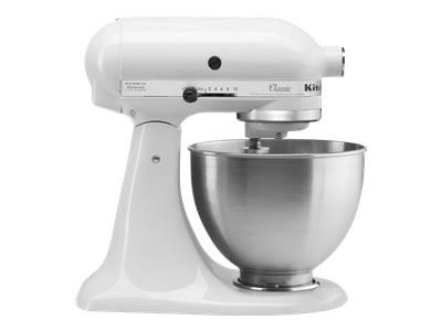 KitchenAid Classic K45SSWH 4.5-Quart Mixer - White - 275W