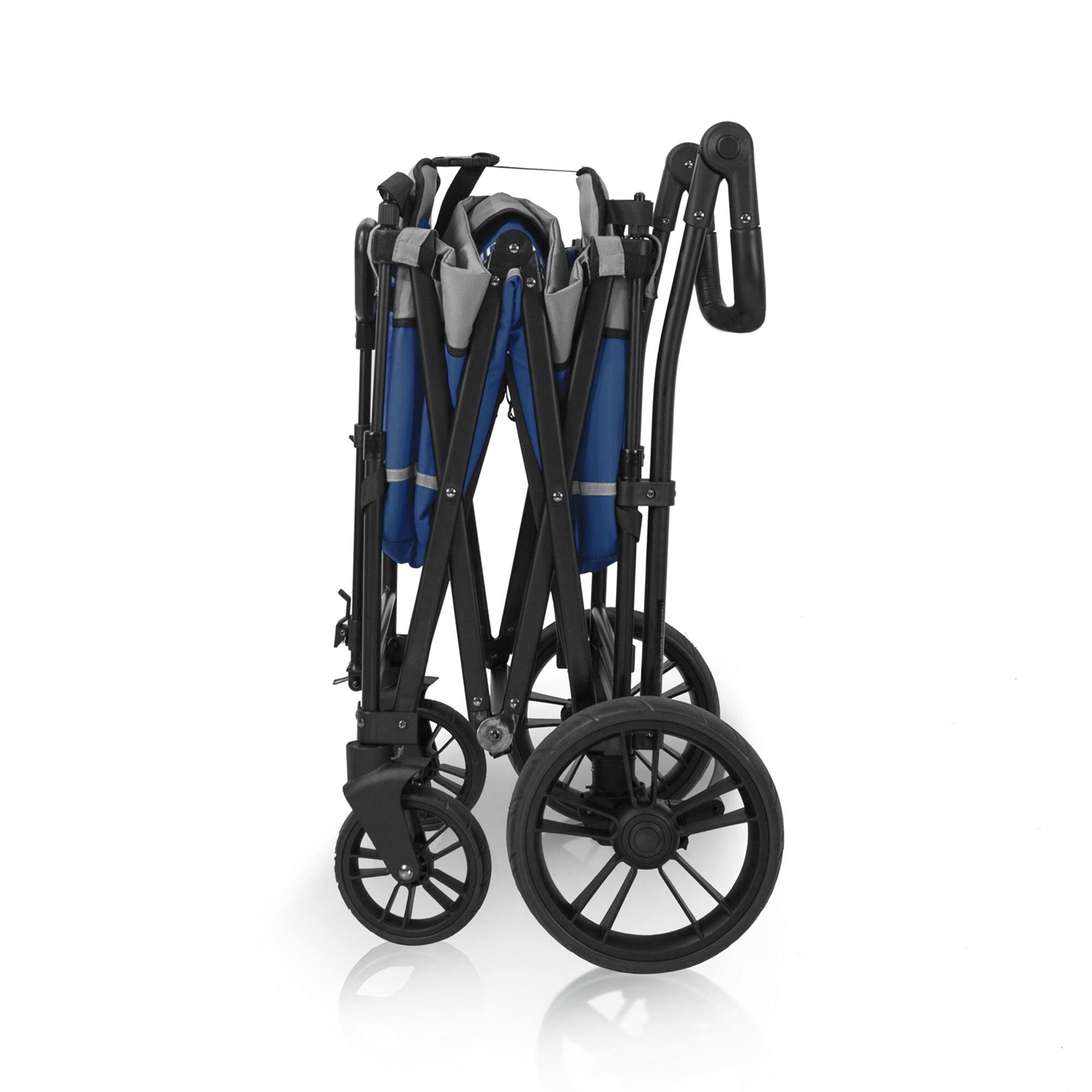 Wonderfold Wagon X2 Pull/Push Double Stroller Wagon Black