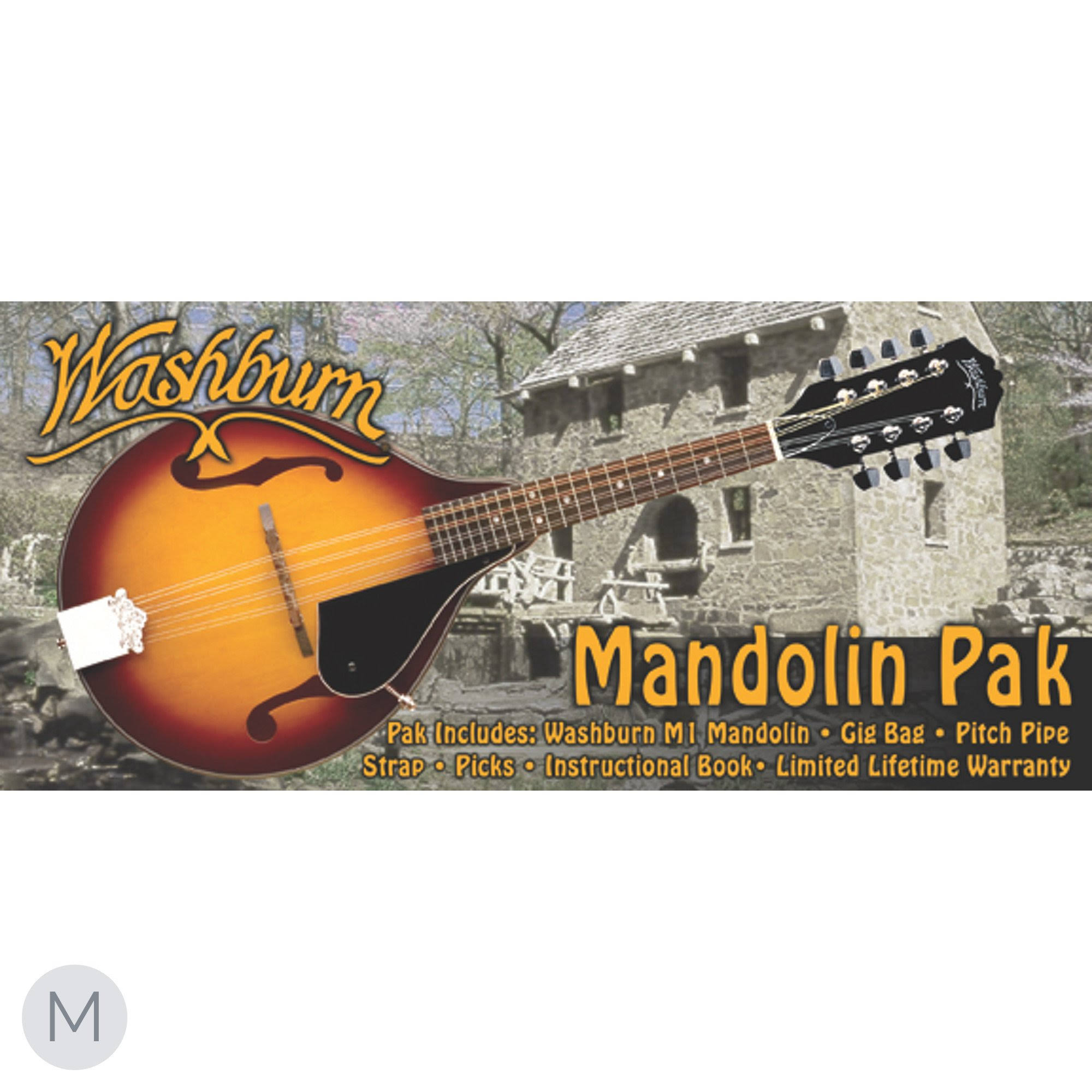 Washburn M1K A-Style Mandolin Package Sunburst