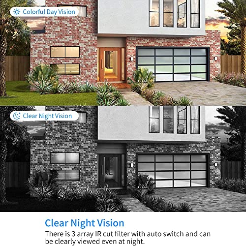 [Wireless Pro, 100ft Range] Hiseeu Wireless Security Camera System, Expandable 16CH 4K NVR, 4Pcs 3MP Night Vision WiFi Cameras Home Surveillance Outdoor, Motion Detection, 1TB HDD, One-Way Audio